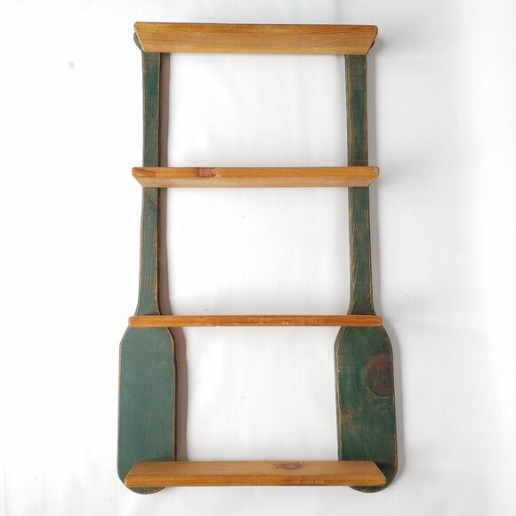 Decorative Oar Shelf Wall Hanging Decor Cottage Coastal Display Shelf Trinket - Picture 1 of 10